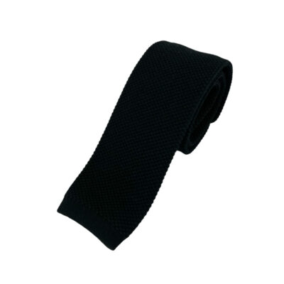 Γραβάτα Πλεκτή Microfibra Μαύρη 202-14-1250-1266-3