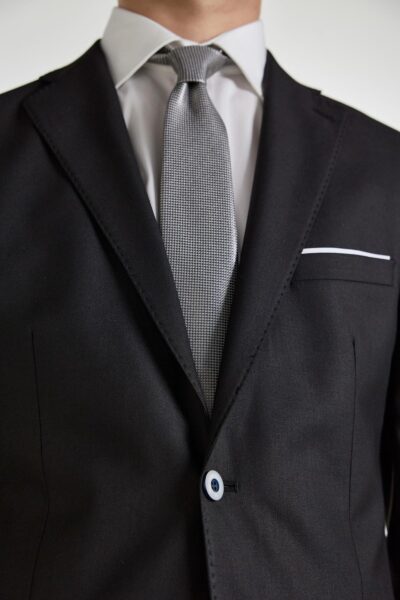 Ανδρικό Κοστούμι μονόχρωμο  Μαύρο  Interfit