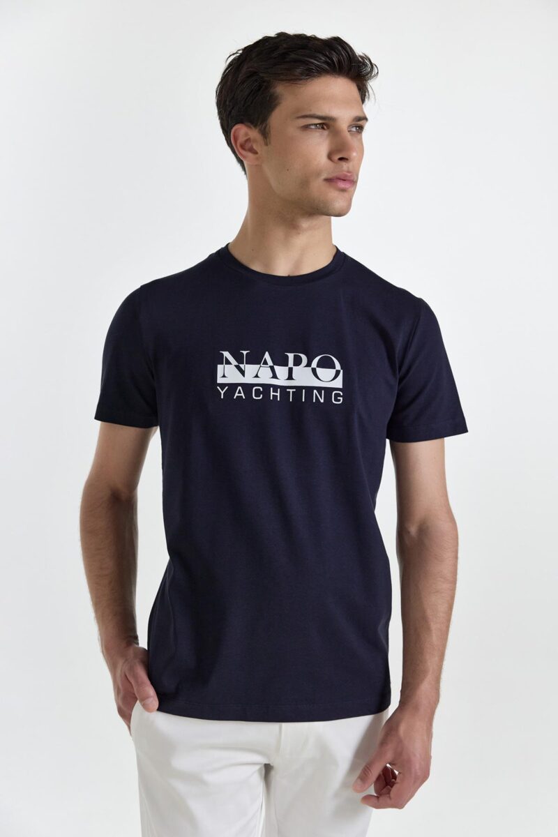 Ανδρικό T-shirt Μονόχρωμo Μπλε